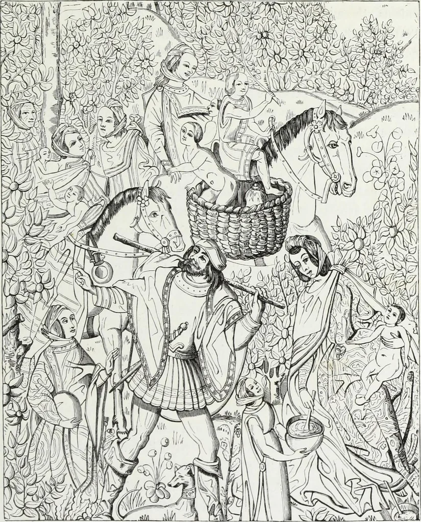 An illustration from Mœurs, usages et costumes au moyen âge : et à l'époque de la renaissance, 1874, leaf 530