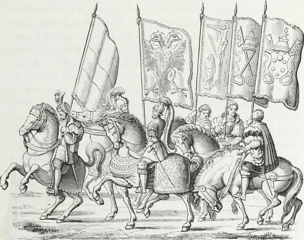 An illustration from Mœurs, usages et costumes au moyen âge : et à l'époque de la renaissance, 1874, leaf 566