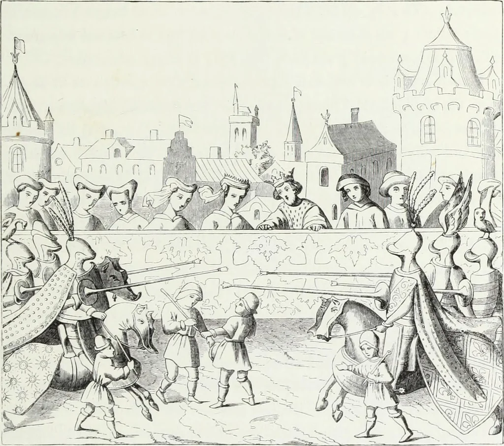 An illustration from Mœurs, usages et costumes au moyen âge : et à l'époque de la renaissance, 1874, leaf 576