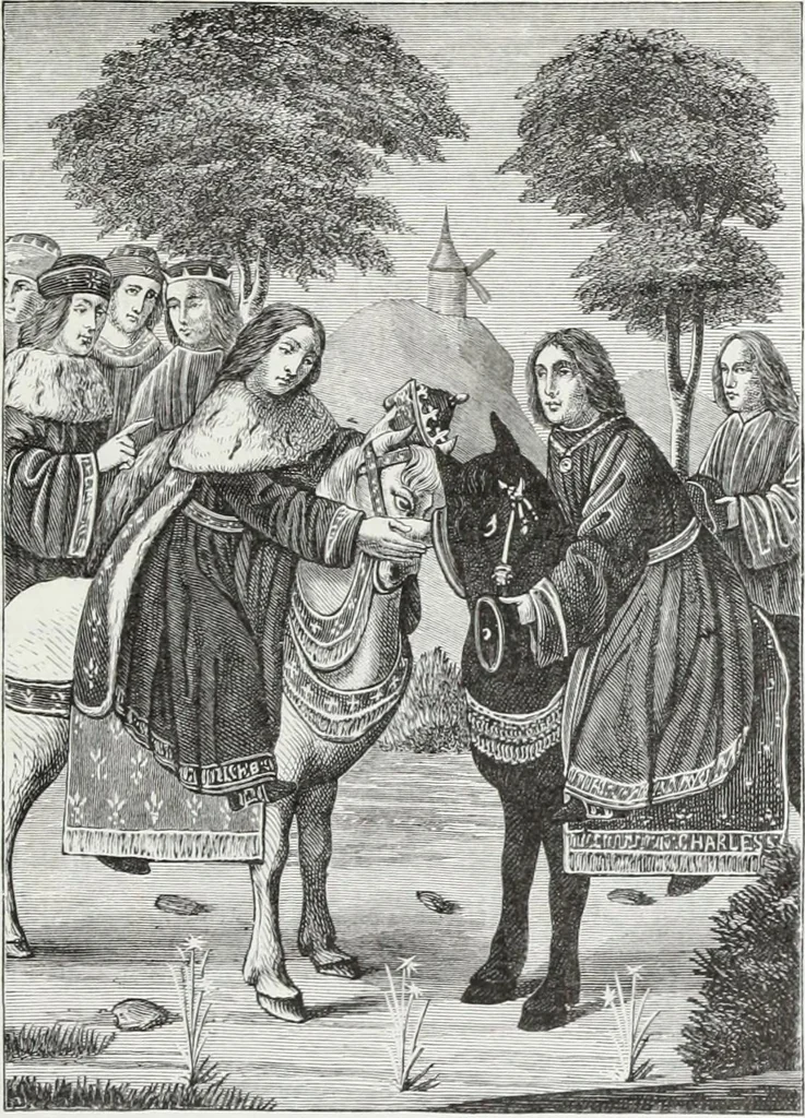 An illustration from Mœurs, usages et costumes au moyen âge : et à l'époque de la renaissance, 1874, leaf 580
