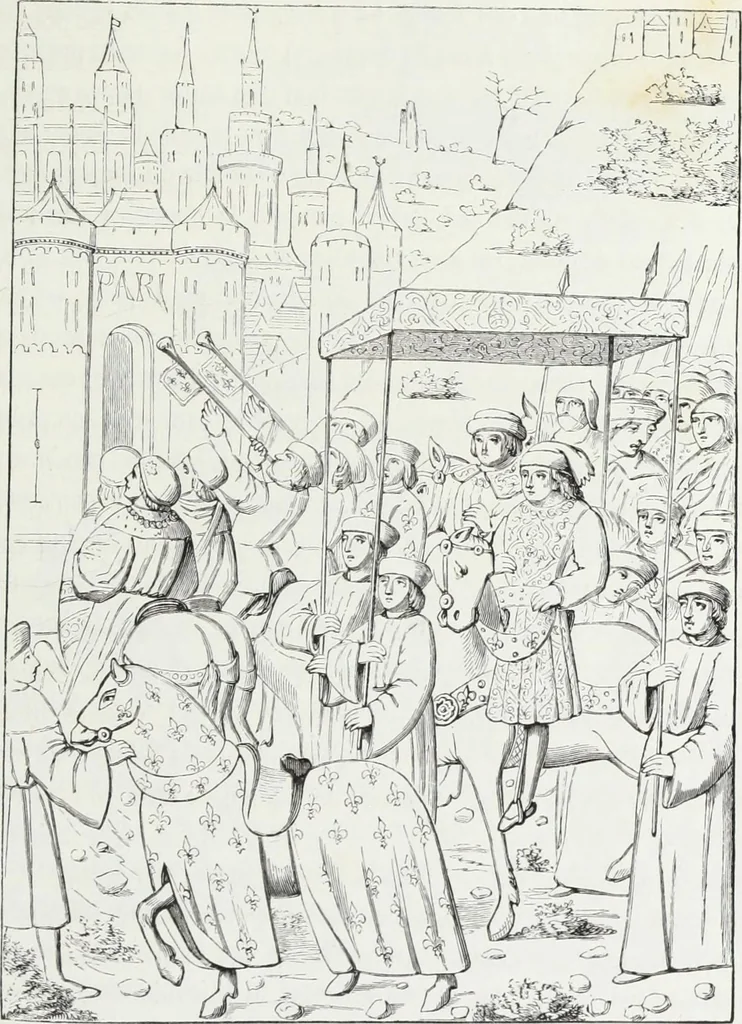 An illustration from Mœurs, usages et costumes au moyen âge : et à l'époque de la renaissance, 1874, leaf 582