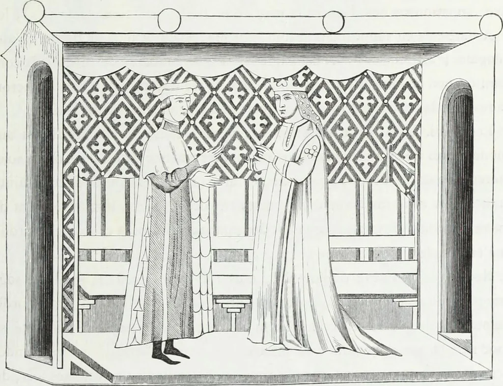 An illustration from Mœurs, usages et costumes au moyen âge : et à l'époque de la renaissance, 1874, leaf 610