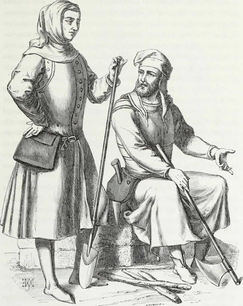 An illustration from Mœurs, usages et costumes au moyen âge : et à l'époque de la renaissance, 1874, leaf 612
