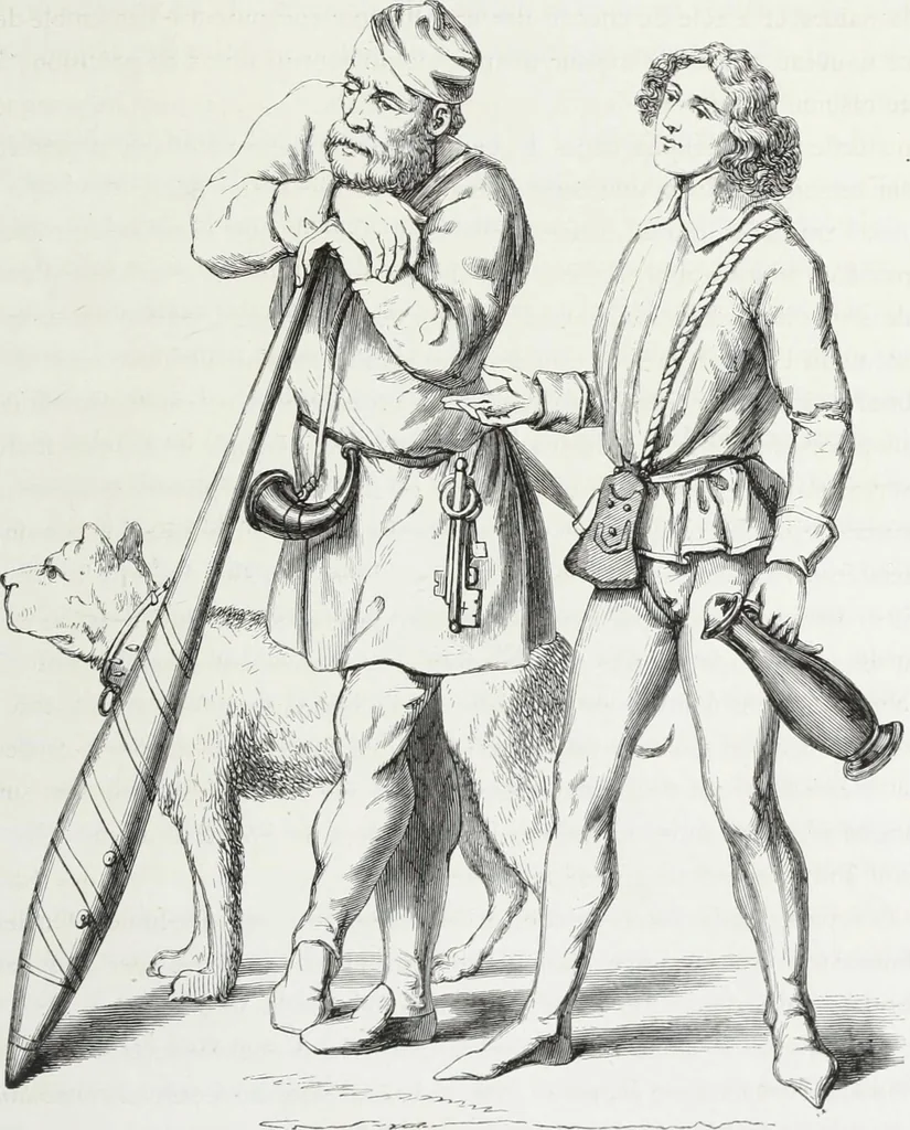 An illustration from Mœurs, usages et costumes au moyen âge : et à l'époque de la renaissance, 1874, leaf 614