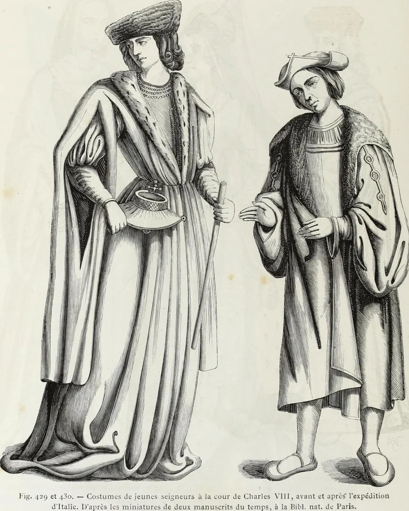 An illustration from Mœurs, usages et costumes au moyen âge : et à l'époque de la renaissance, 1874, leaf 637