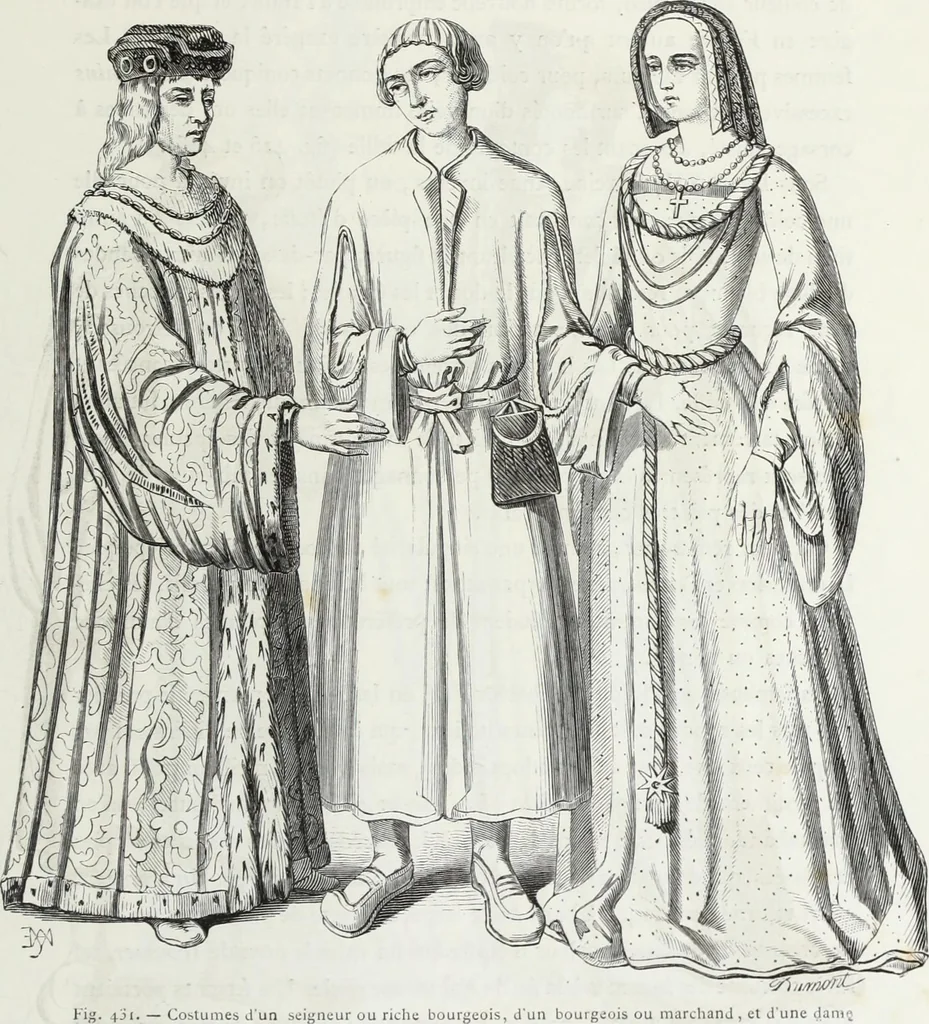 An illustration from Mœurs, usages et costumes au moyen âge : et à l'époque de la renaissance, 1874, leaf 638