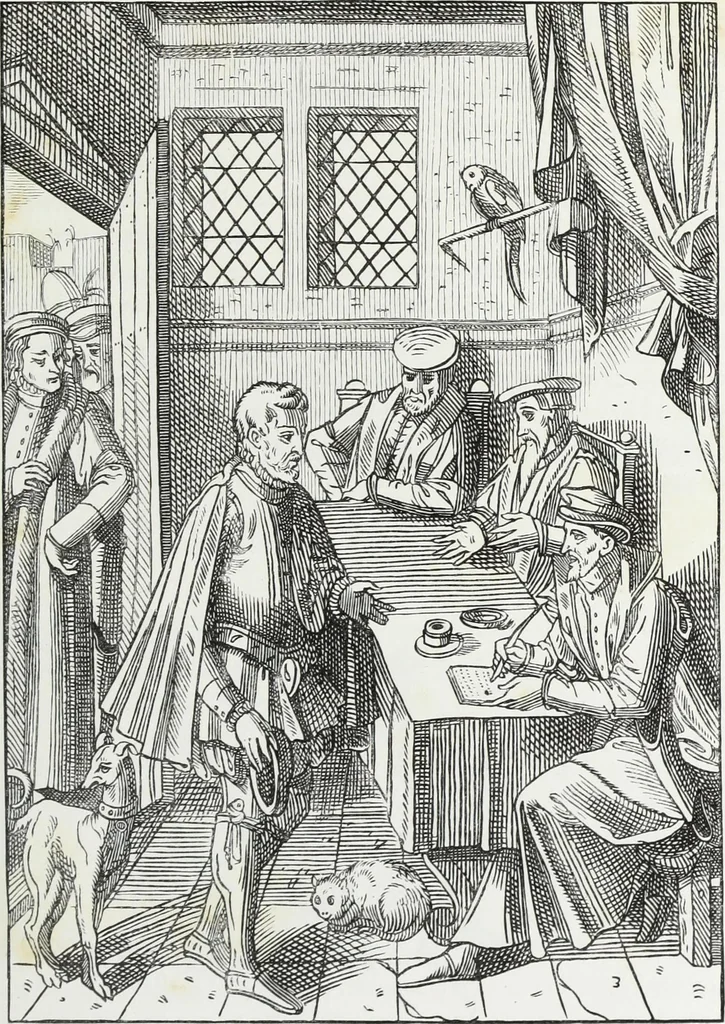 An illustration from Mœurs, usages et costumes au moyen âge : et à l'époque de la renaissance, 1874, leaf 76