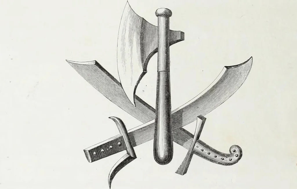 An illustration from Mœurs, usages et costumes au moyen âge : et à l'époque de la renaissance, 1874, leaf 77