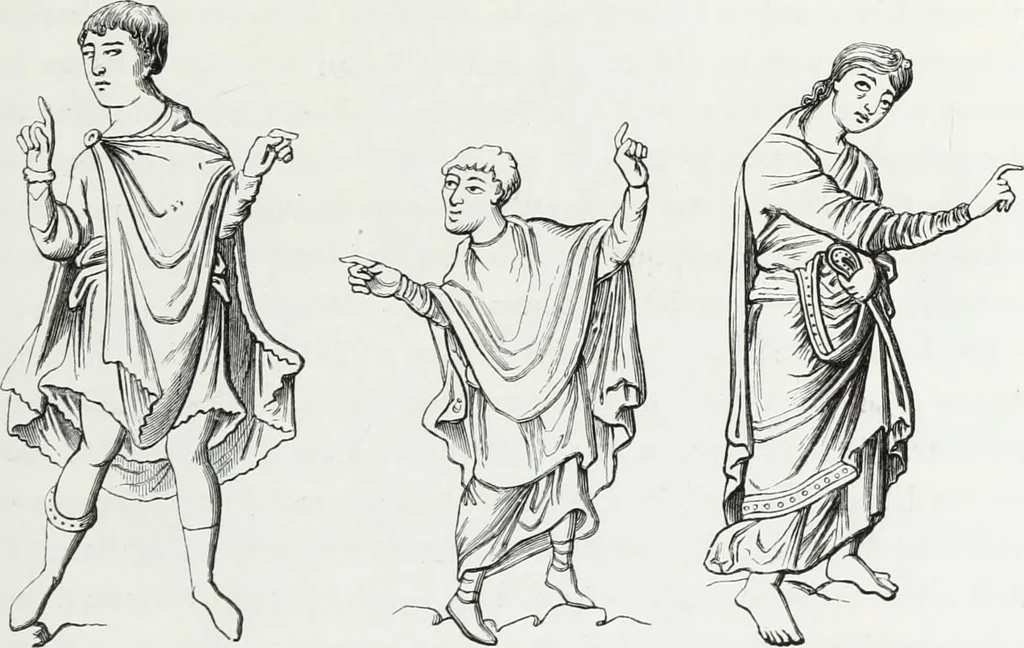 An illustration from Mœurs, usages et costumes au moyen âge : et à l'époque de la renaissance, 1874, leaf 84