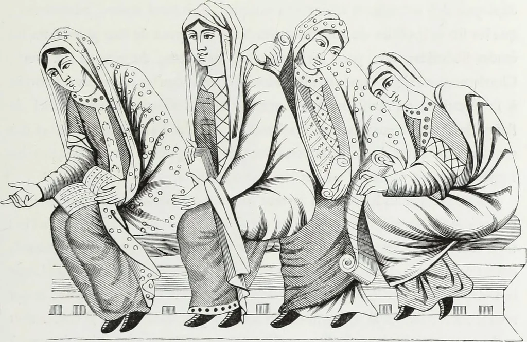 An illustration from Mœurs, usages et costumes au moyen âge : et à l'époque de la renaissance, 1874, leaf 86