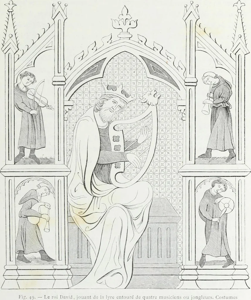 An illustration from Mœurs, usages et costumes au moyen âge : et à l'époque de la renaissance, 1874, leaf 92