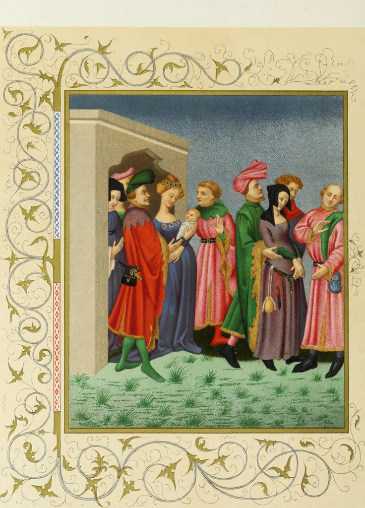 An illustration from Mœurs, usages et costumes au moyen âge et à l'époque de la renaissance, 1872, leaf 101