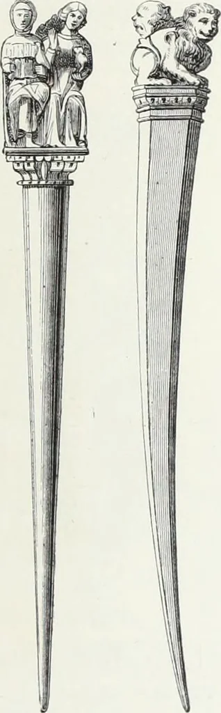 An illustration from Mœurs, usages et costumes au moyen âge et à l'époque de la renaissance, 1872, leaf 102