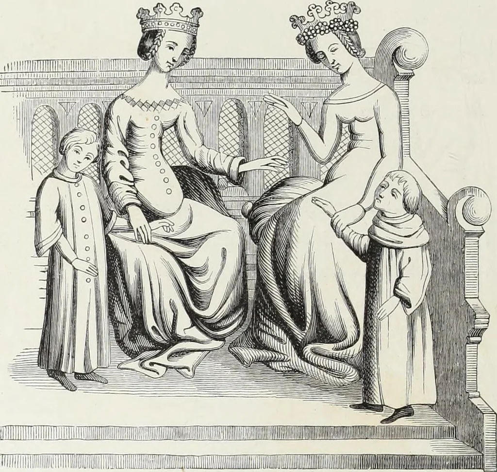 An illustration from Mœurs, usages et costumes au moyen âge et à l'époque de la renaissance, 1872, leaf 103