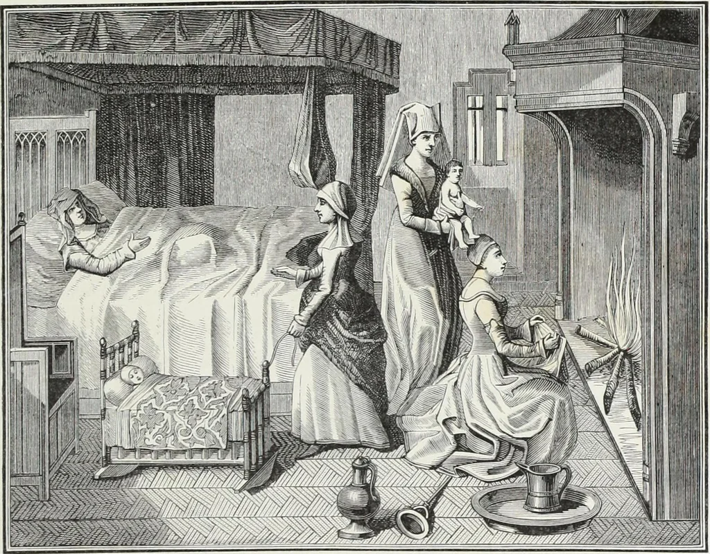 An illustration from Mœurs, usages et costumes au moyen âge et à l'époque de la renaissance, 1872, leaf 112