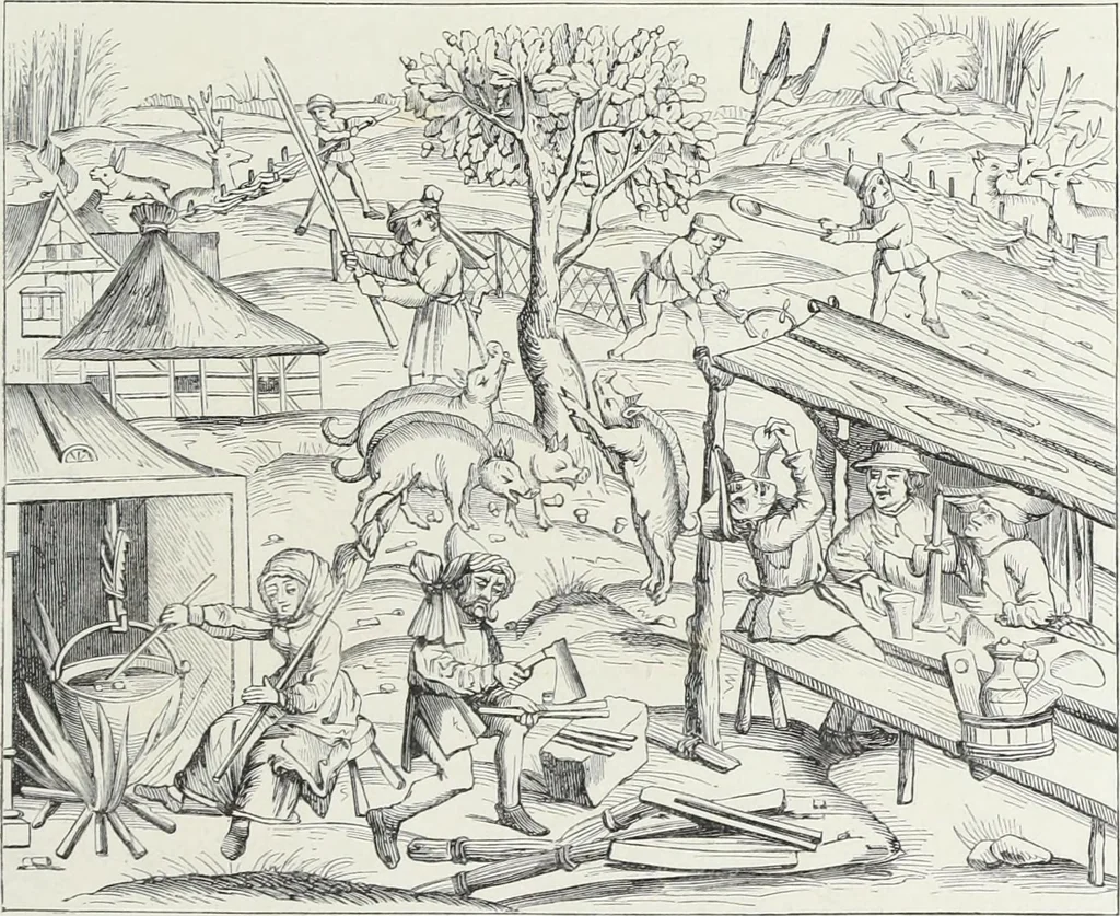 An illustration from Mœurs, usages et costumes au moyen âge et à l'époque de la renaissance, 1872, leaf 120