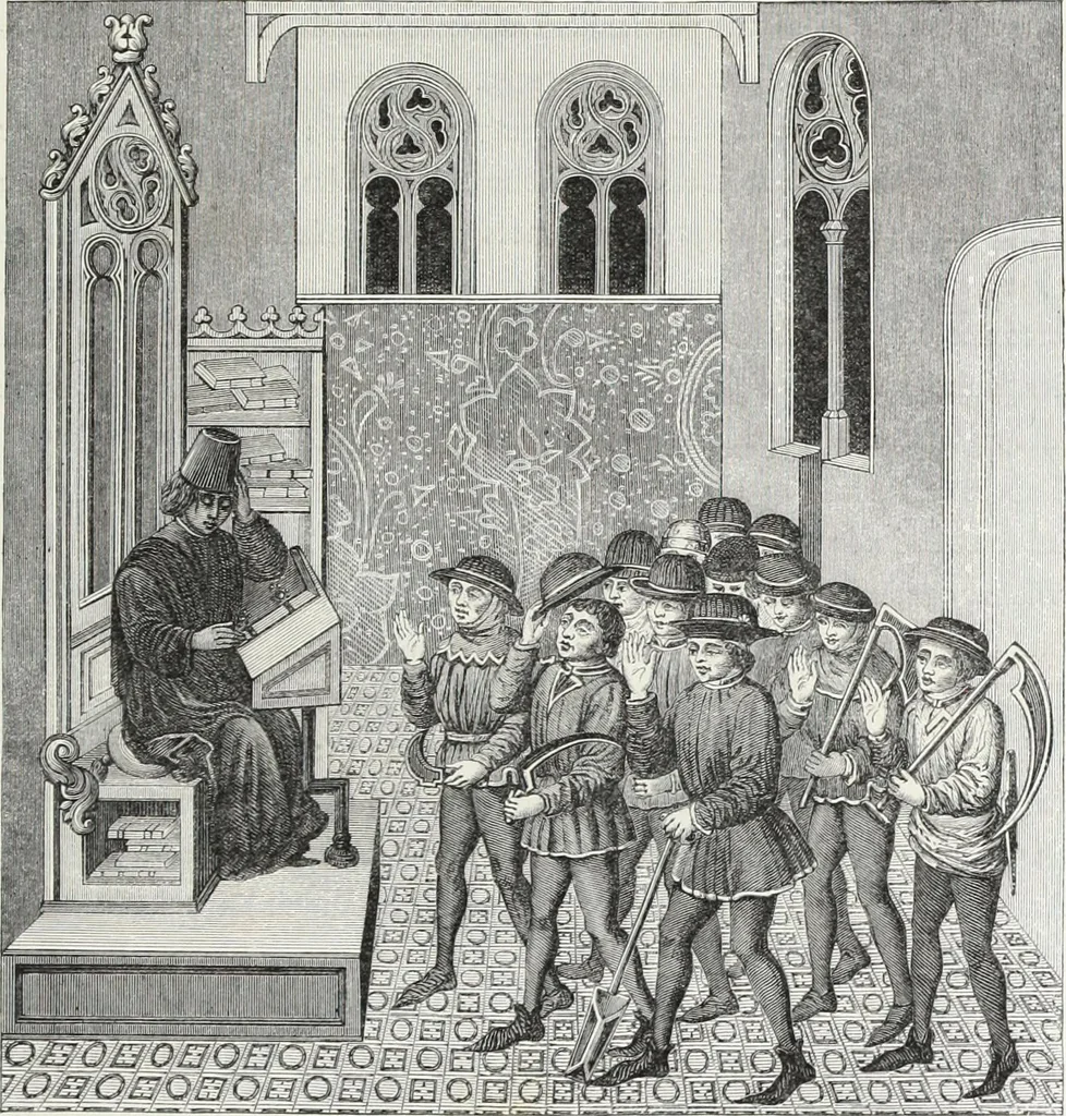 An illustration from Mœurs, usages et costumes au moyen âge et à l'époque de la renaissance, 1872, leaf 122