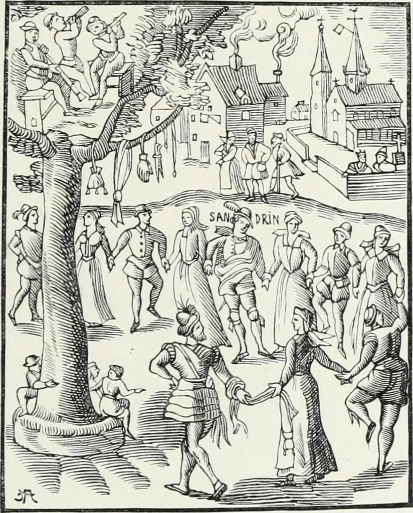 An illustration from Mœurs, usages et costumes au moyen âge et à l'époque de la renaissance, 1872, leaf 128