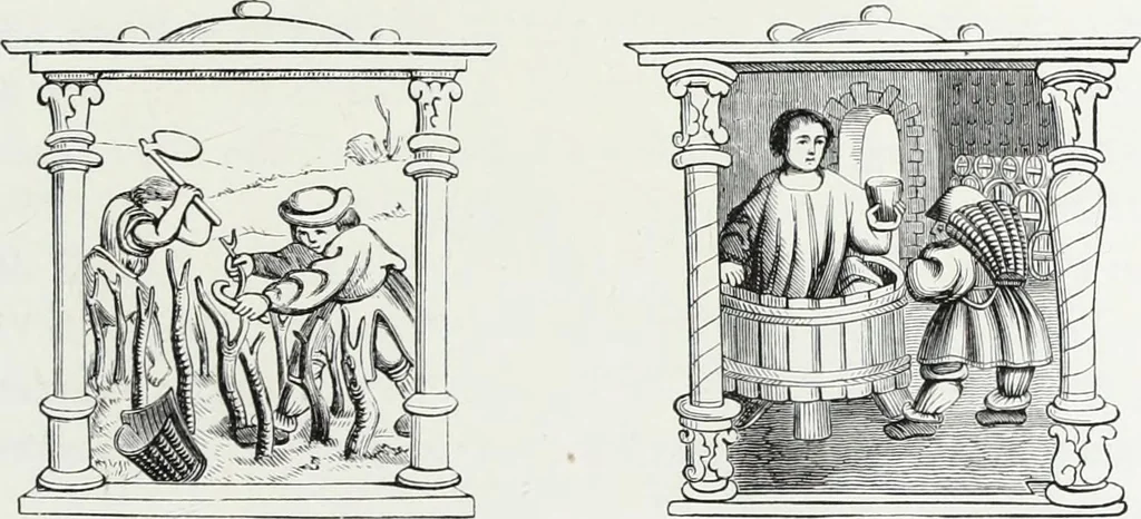 An illustration from Mœurs, usages et costumes au moyen âge et à l'époque de la renaissance, 1872, leaf 144