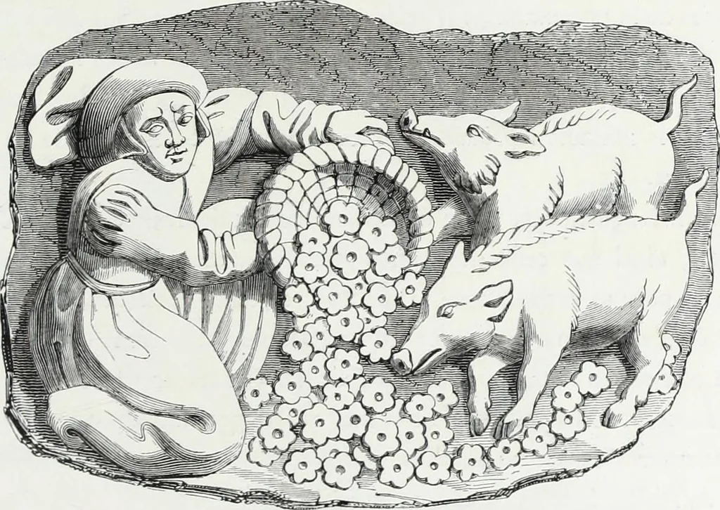 An illustration from Mœurs, usages et costumes au moyen âge et à l'époque de la renaissance, 1872, leaf 148