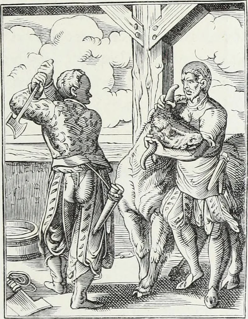 An illustration from Mœurs, usages et costumes au moyen âge et à l'époque de la renaissance, 1872, leaf 152