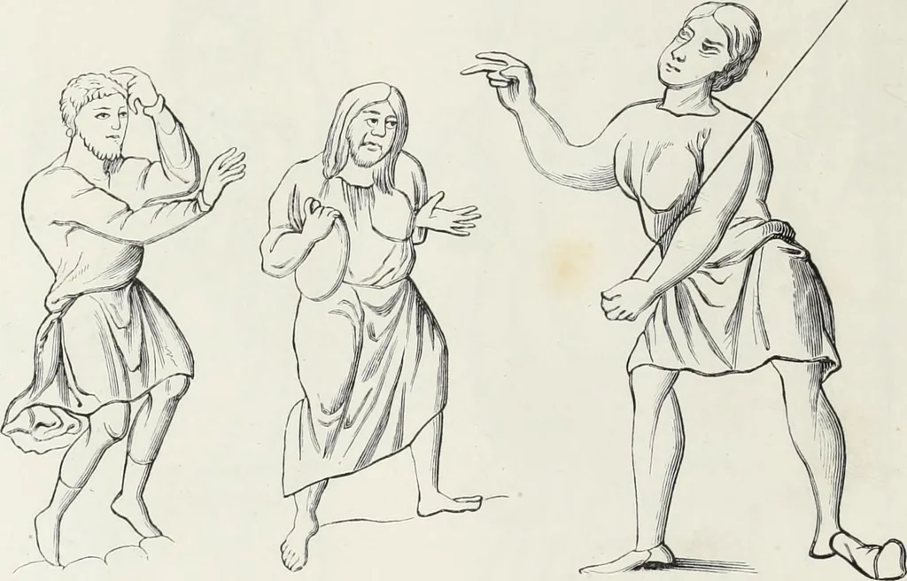 An illustration from Mœurs, usages et costumes au moyen âge et à l'époque de la renaissance, 1872, leaf 19