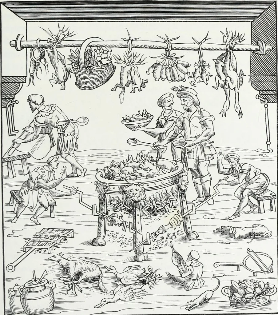 An illustration from Mœurs, usages et costumes au moyen âge et à l'époque de la renaissance, 1872, leaf 196