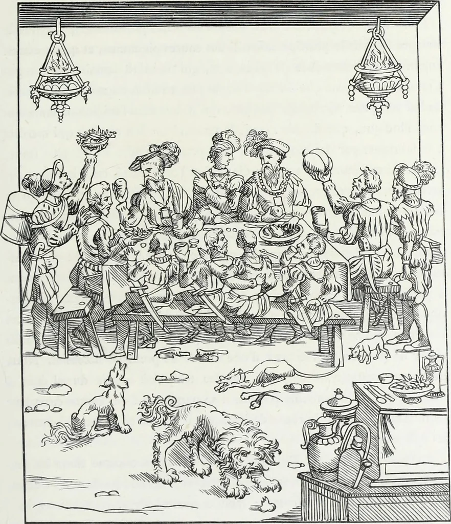 An illustration from Mœurs, usages et costumes au moyen âge et à l'époque de la renaissance, 1872, leaf 202