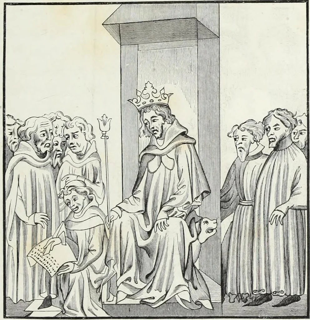 An illustration from Mœurs, usages et costumes au moyen âge et à l'époque de la renaissance, 1872, leaf 22