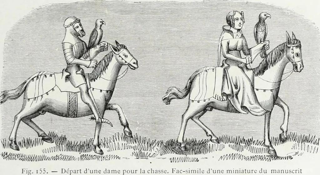 An illustration from Mœurs, usages et costumes au moyen âge et à l'époque de la renaissance, 1872, leaf 246