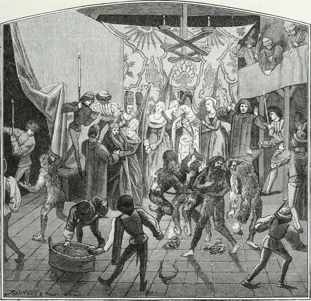 An illustration from Mœurs, usages et costumes au moyen âge et à l'époque de la renaissance, 1872, leaf 296