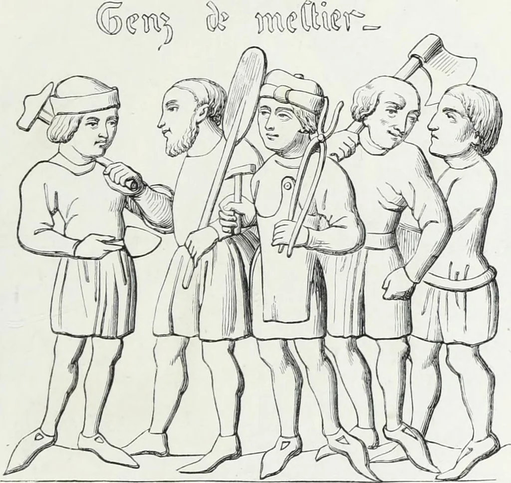 An illustration from Mœurs, usages et costumes au moyen âge et à l'époque de la renaissance, 1872, leaf 328