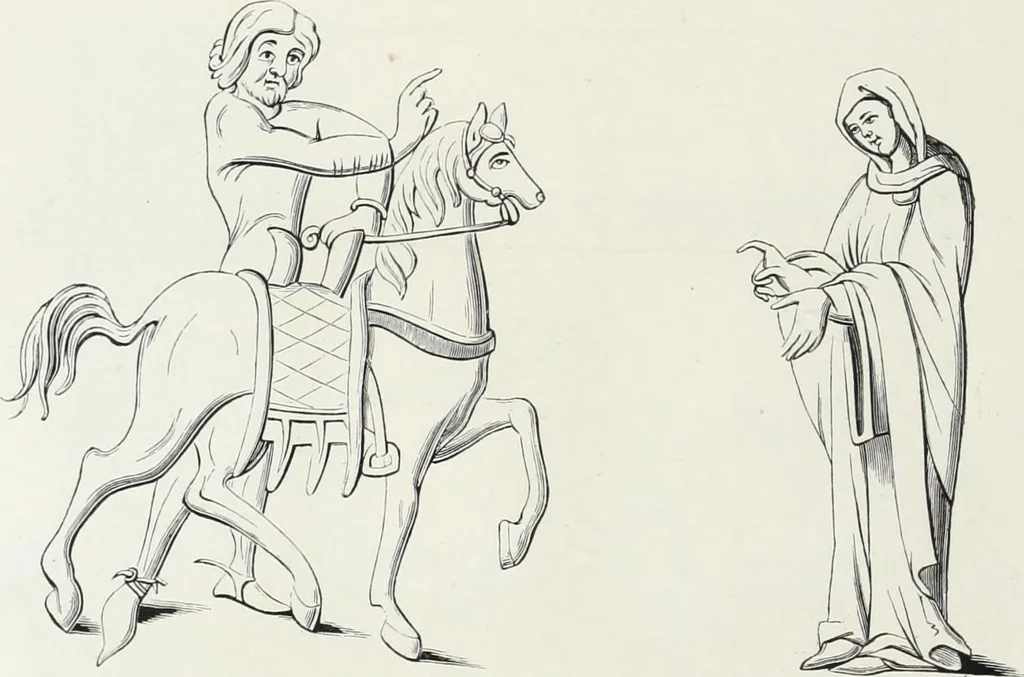 An illustration from Mœurs, usages et costumes au moyen âge et à l'époque de la renaissance, 1872, leaf 35