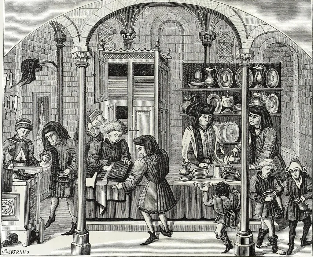 An illustration from Mœurs, usages et costumes au moyen âge et à l'époque de la renaissance, 1872, leaf 353
