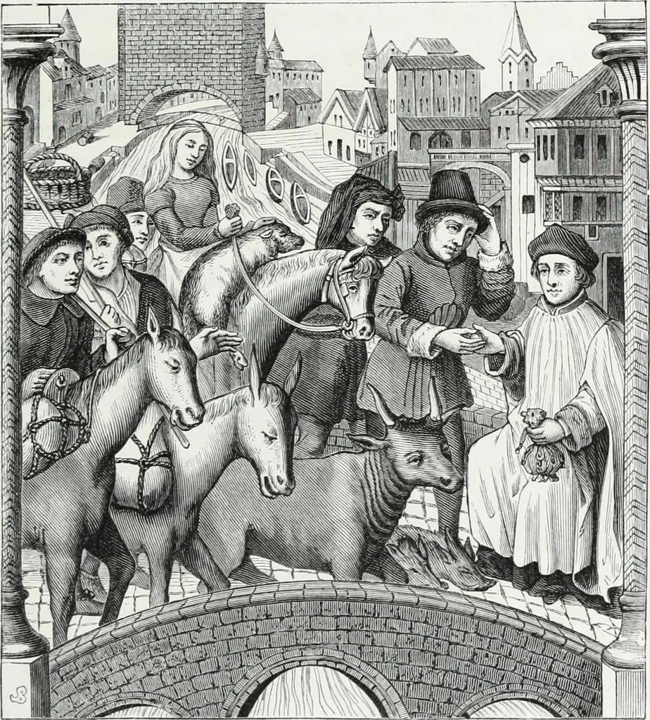 An illustration from Mœurs, usages et costumes au moyen âge et à l'époque de la renaissance, 1872, leaf 374