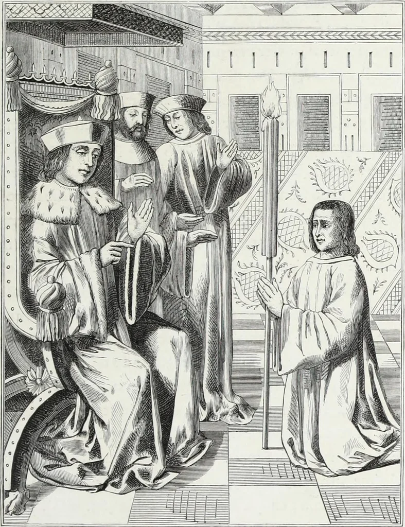 An illustration from Mœurs, usages et costumes au moyen âge et à l'époque de la renaissance, 1872, leaf 392
