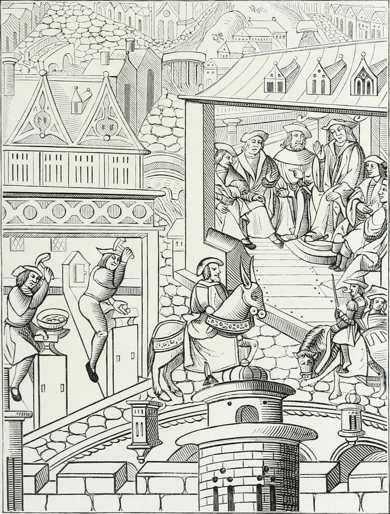 An illustration from Mœurs, usages et costumes au moyen âge et à l'époque de la renaissance, 1872, leaf 394
