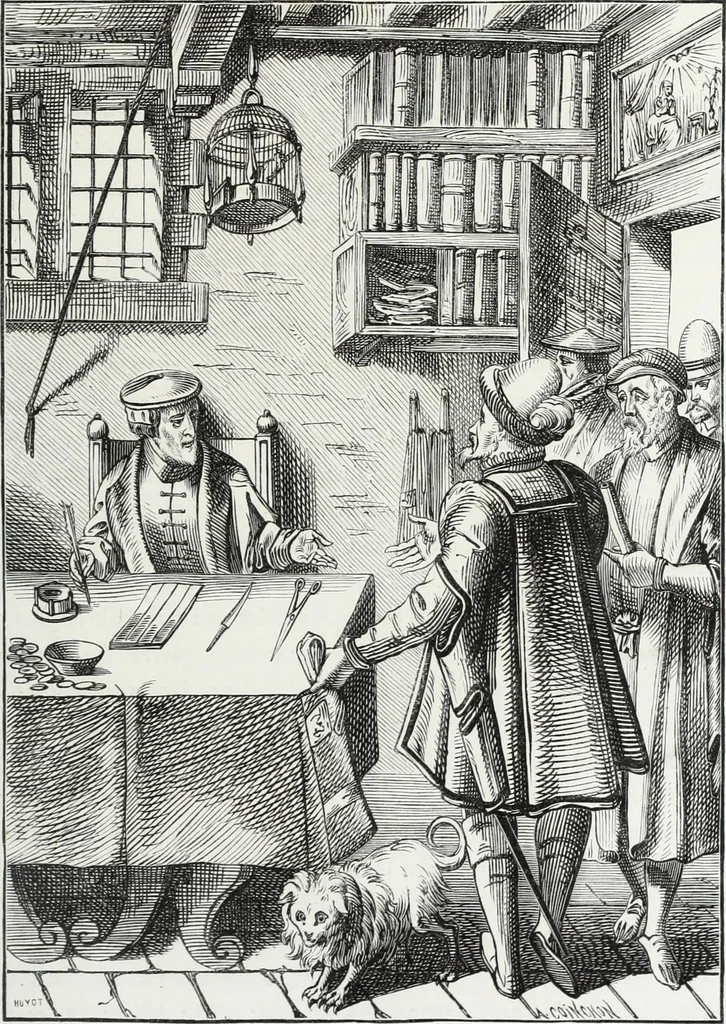 An illustration from Mœurs, usages et costumes au moyen âge et à l'époque de la renaissance, 1872, leaf 396
