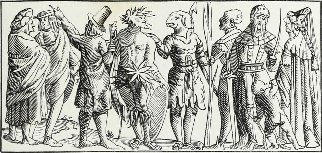 An illustration from Mœurs, usages et costumes au moyen âge et à l'époque de la renaissance, 1872, leaf 406