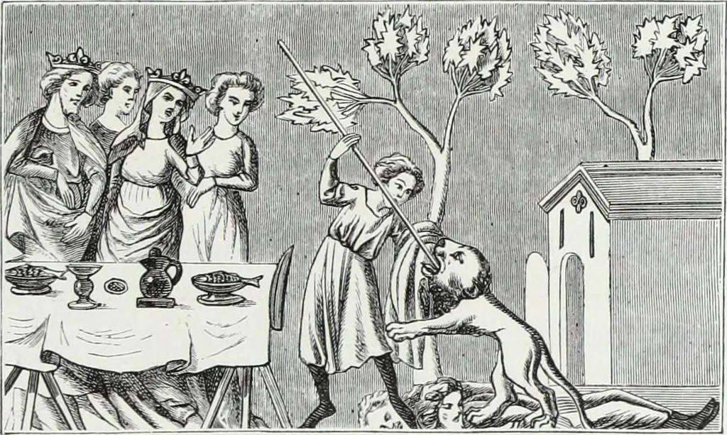 An illustration from Mœurs, usages et costumes au moyen âge et à l'époque de la renaissance, 1872, leaf 416