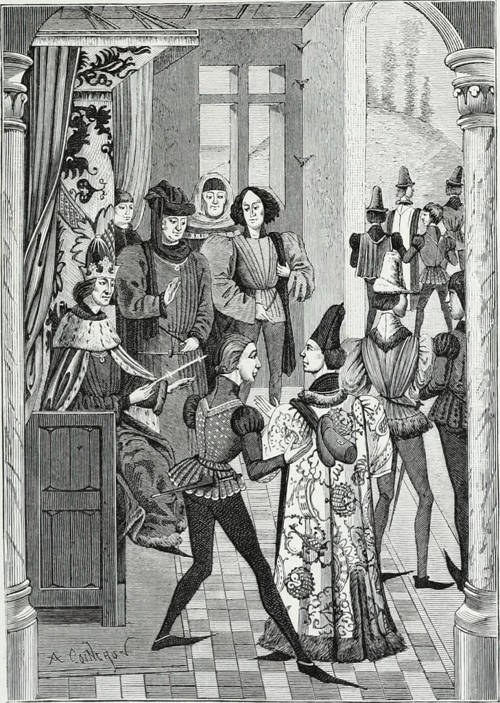 An illustration from Mœurs, usages et costumes au moyen âge et à l'époque de la renaissance, 1872, leaf 422