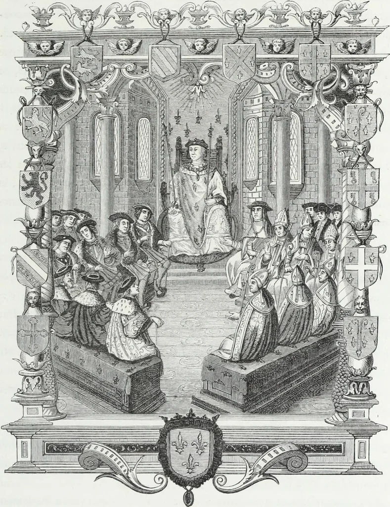 An illustration from Mœurs, usages et costumes au moyen âge et à l'époque de la renaissance, 1872, leaf 424