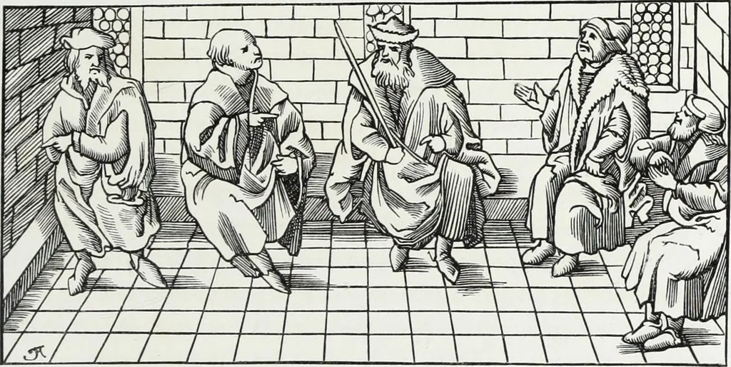 An illustration from Mœurs, usages et costumes au moyen âge et à l'époque de la renaissance, 1872, leaf 428