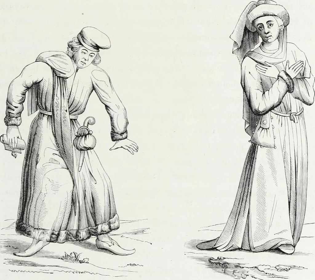 An illustration from Mœurs, usages et costumes au moyen âge et à l'époque de la renaissance, 1872, leaf 438