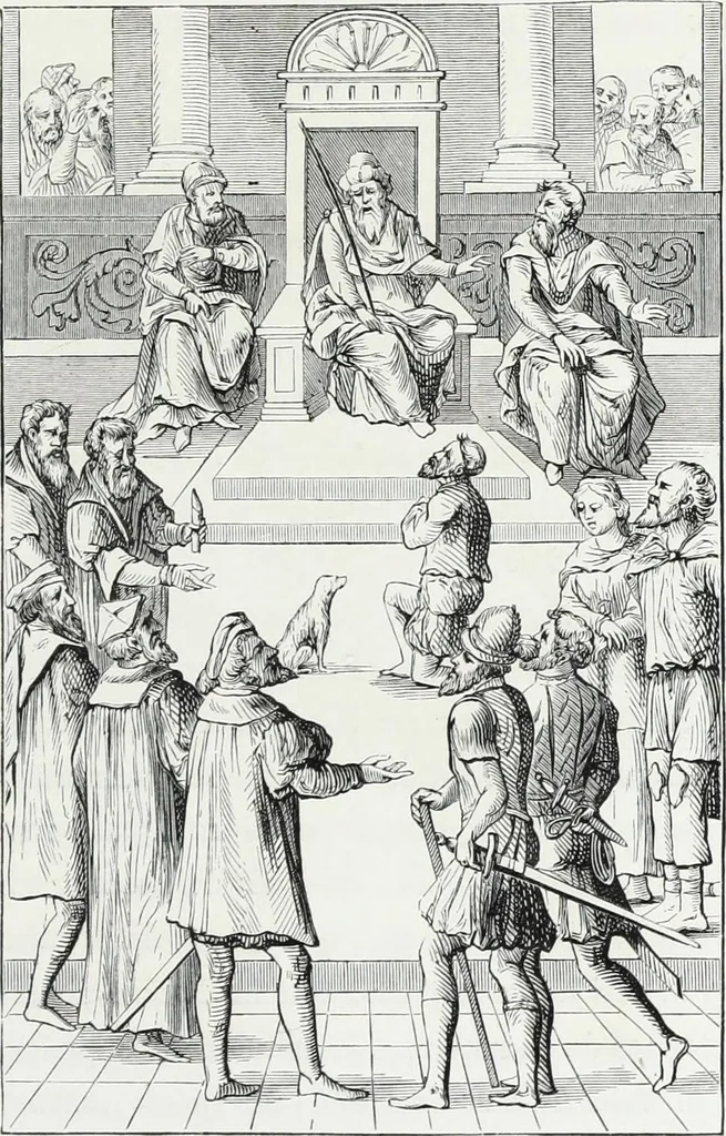 An illustration from Mœurs, usages et costumes au moyen âge et à l'époque de la renaissance, 1872, leaf 480