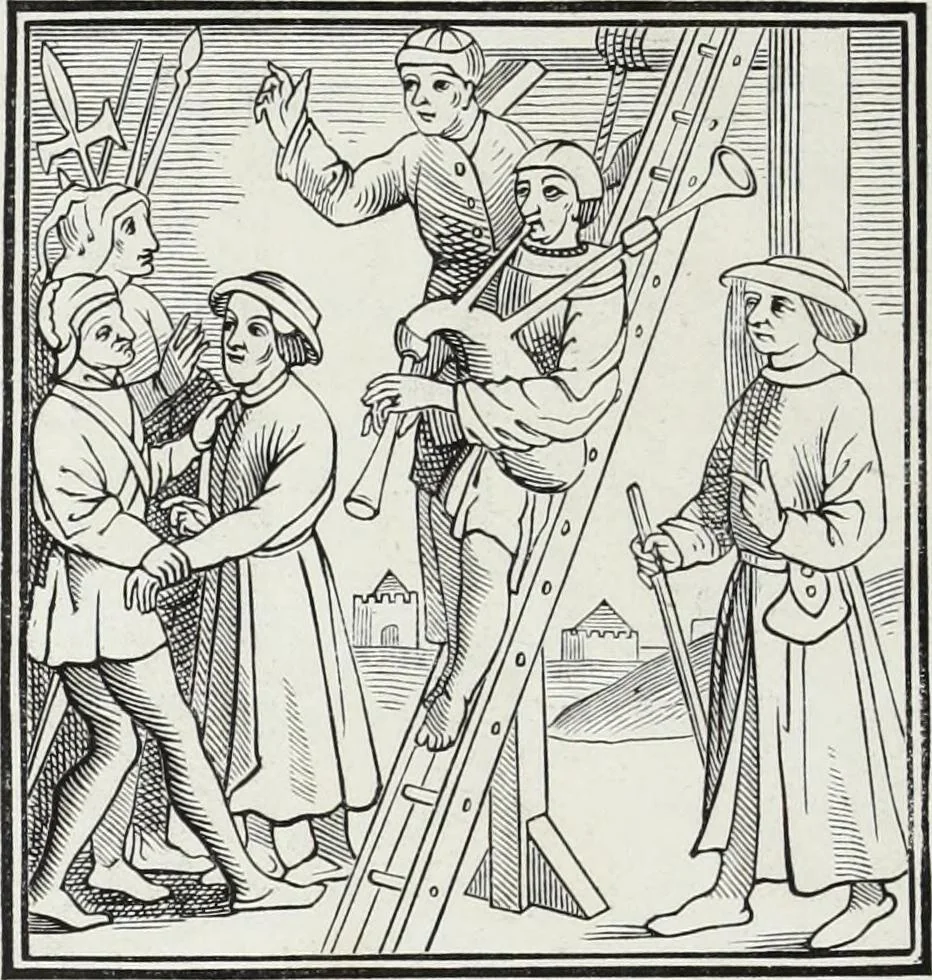 An illustration from Mœurs, usages et costumes au moyen âge et à l'époque de la renaissance, 1872, leaf 493