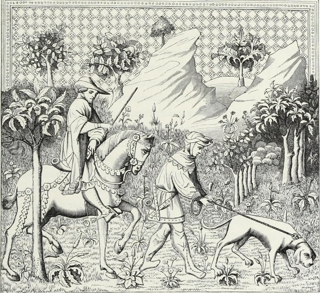 An illustration from Mœurs, usages et costumes au moyen âge et à l'époque de la renaissance, 1872, leaf 50