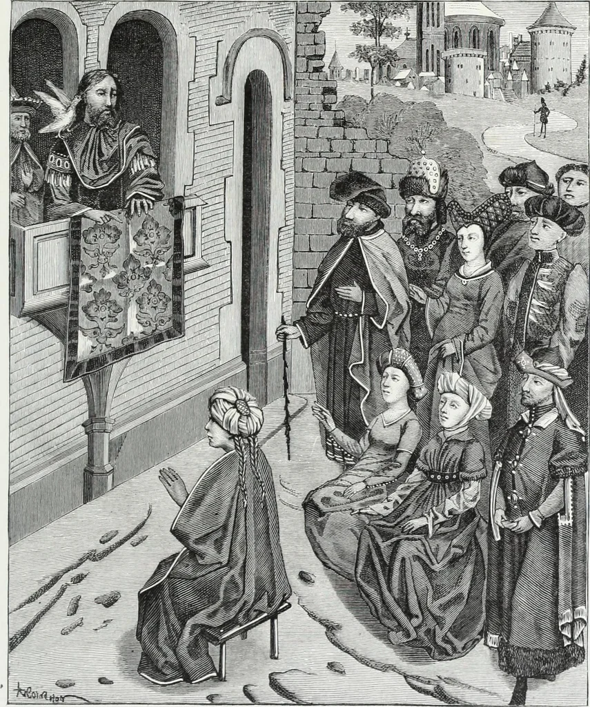 An illustration from Mœurs, usages et costumes au moyen âge et à l'époque de la renaissance, 1872, leaf 504