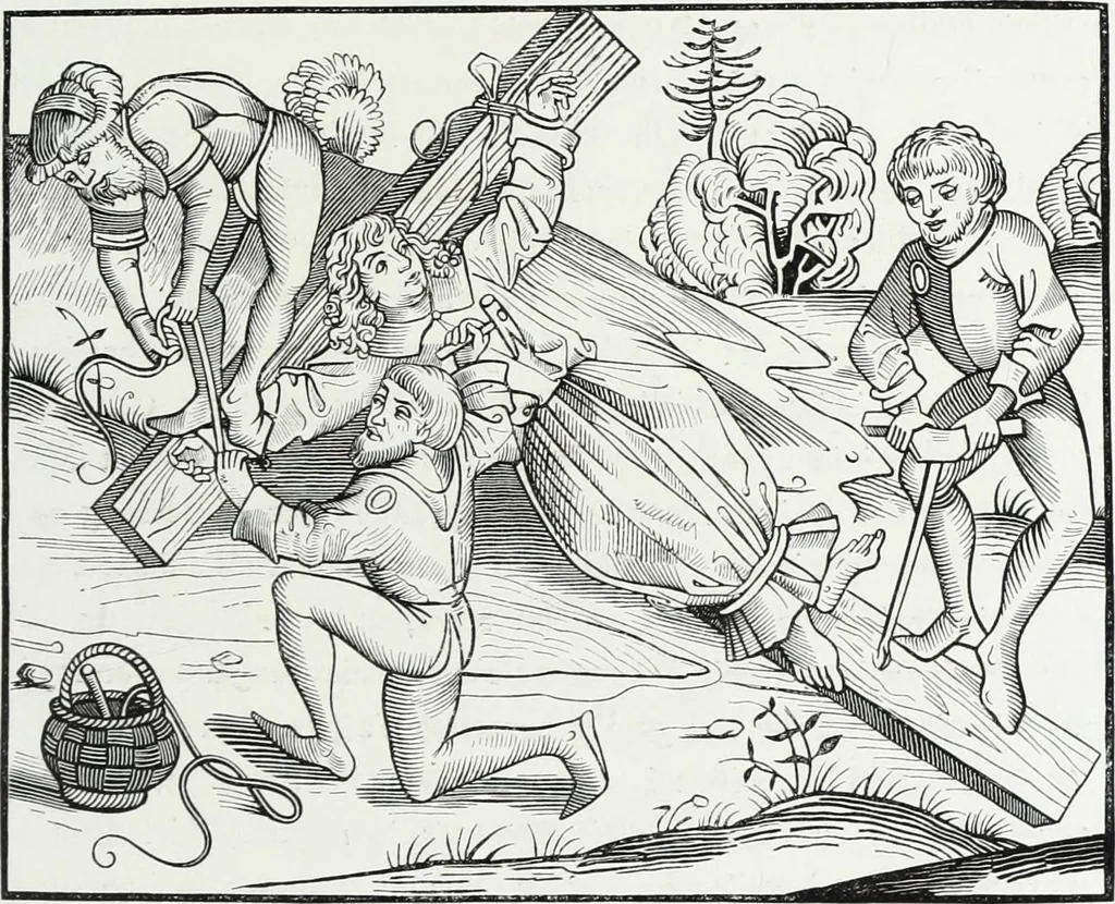 An illustration from Mœurs, usages et costumes au moyen âge et à l'époque de la renaissance, 1872, leaf 510
