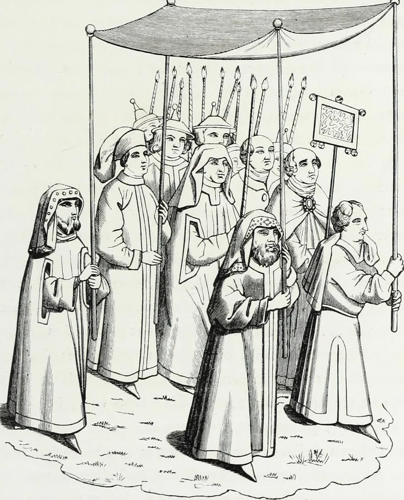 An illustration from Mœurs, usages et costumes au moyen âge et à l'époque de la renaissance, 1872, leaf 516